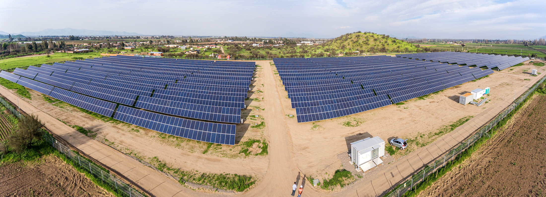 Ground-mounted solar power plant CVE Chile