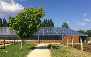 Bâtiment photovoltaïque Cantal Cap Vert Energie